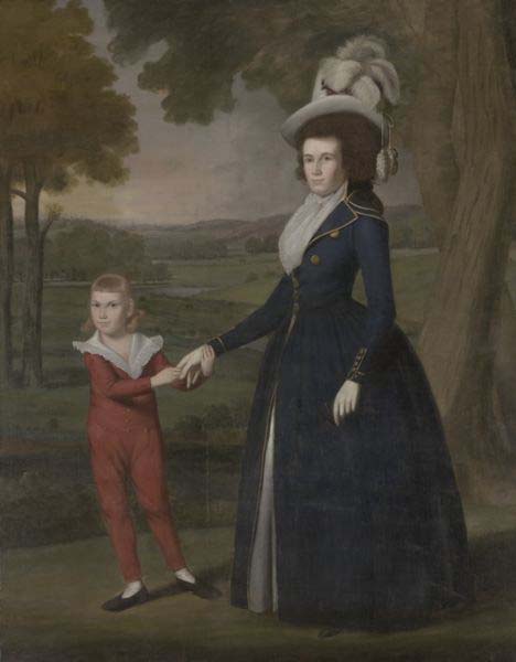 Mrs. William Moseley (Laura Wolcott), (1761-1814) and her son Charles (1786-1815)